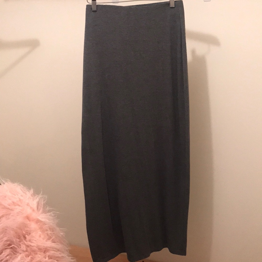 Grey Maxi Skirt